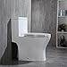 Woodbridge Moder Design, Elongated One piece Toilet Dual flush 1.0/1.6 GPF,with Soft Closing Seat, white, T-0032