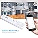 InnoTruth, Wifi Power Strip Surge Protector with 3 Individually Controlled Smart AC Plug & 4 USB Fast Charging Ports, Timer, Compatible with Alexa Echo Google Home Voice Control