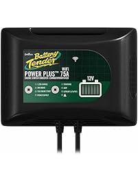 Power Plus 75Amp Battery Charger For Batteries Big & Small, 20Amp Battery Booster, 1.25 Amp Charger and Maintainer. Get Alerts with WiFi Capabilities