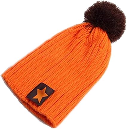 boys orange winter hat