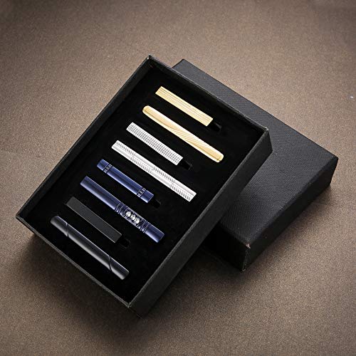 image for Yadoca 8 Pcs Tie Clips for Men Tie Bar Clip Set Wedding Business Regul