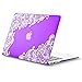 Kuzy Compatible with MacBook Air 13 inch Case 2020 2021 2018 MacBook Air M1 Case Hard Shell MacBook Air 2020 Case Cover A2337 MacBook Air Case A2179 A1932 Laptop Case MacBook Air 13 inch, Lace Purple
