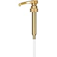 Little Squirt Syrup Pump for Coffee Syrup Bottle (Gold) - Fits 750ml 25.4oz Torani, Starbucks, Skinny, DaVinci, Monin Bottles, Coffee Syrup Pump Dispenser