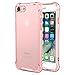 for iPhone 7 Case/iPhone 8 Case, MoKo Crystal Clear Shock Absorption Reinforced Corners TPU Bumper Cushion + Hybrid Rugged Transparent Panel Cover for Apple iPhone 7/8, Light Pink