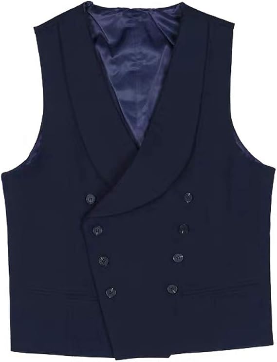 Amazon Hbdesign メンズ ワンピース ダブル ベスト カジュアル アウター ネイビー ブルー Us サイズ 60r カラー ブルー ベスト 通販