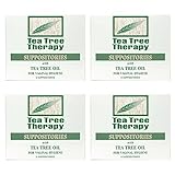 Tea Tree Therapy Vaginal Suppositories with Oil (4-Pack of 6)