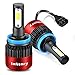 INFITARY LED Headlight Bulbs H11 Conversion Kits Auto Headlamp Car Headlight 72W 6500K Cool White 8000LM Extremely Super Bright COB Chips, 3 Years Warranty (Red, H11/H8/H9)