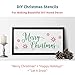 I Like That Lamp Christmas Themed Stencils - Easy DIY Wall Décor for Making Sign Stencils (3 Pack, Chirstmas)