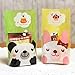 Yunko Clear Treat Bag Bear Cookie Bag 100-pieces with Free Stickers