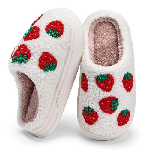 IceUnicorn Kids Slippers Boys Girls Warm Soft Plush Memory Foam House Slippers Big Little Kids Non-Slip Winter Home Shoes for Indoor Outdoor