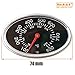 Hisencn Grill Lid Thermometer for Nexgrill 720-0830H, 720-0888, 720-0679, 720-0737, Temperature Gauge Heat Indicator Replacement for Nexgrill, Brinkmann, Grill Master, Charmglow and More Grills