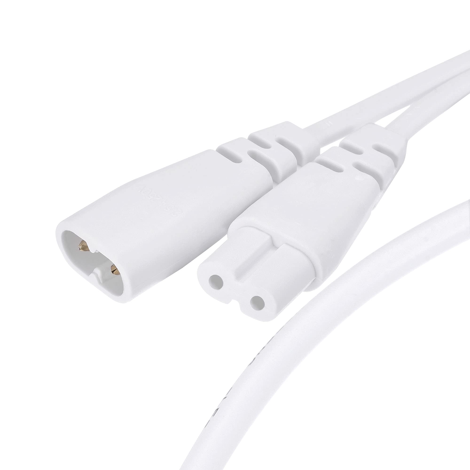 sourcing map T5 LED Tube Connector Cable 2 Pin 30CM Male to Female Extension Cord for LED Integrated Light Tube, Pack of 10