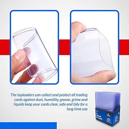 Top Loaders for Cards 100 Count 3 x 4 inches, Clear Trading Card