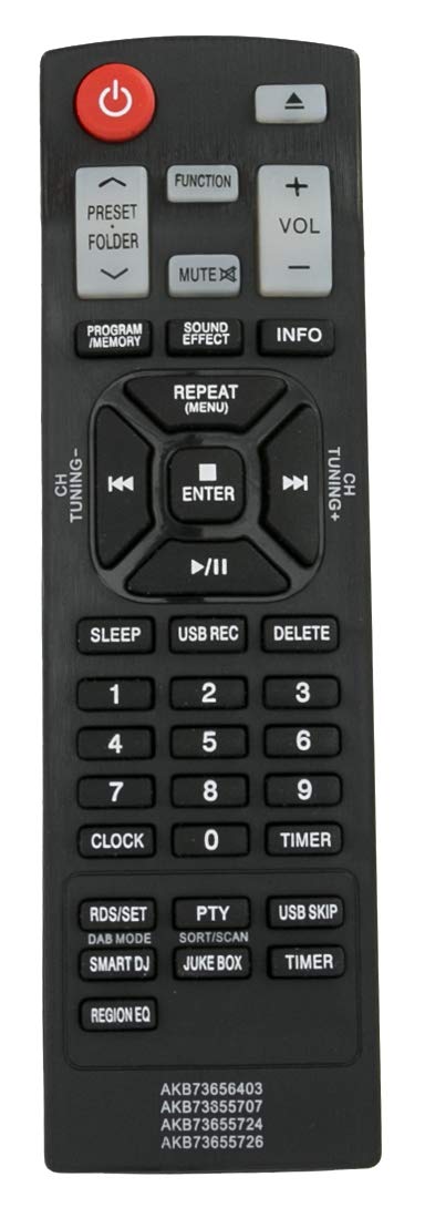 VINABTY AKB73656403 AKB73655707 AKB73655724 AKB73655726 Remote Control Commander fit for LG Stereo System CM4320 55SK8500 55UK6950 CM4620 Cm4520 Cms4620f Cms4520f Cms4520w Cm4420 Cm4320 Cms4320f