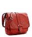 Scarleton Accent Strap Flap Crossbody Bag H153910 - Red