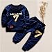 puseky Toddler Baby Boys Girls Sweatshirt Tops+Pants Tracksuits Outfits Clothes (3T-4T, Dark Blue)