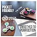 Infinite Spin Precision Fidget Spinner Toy High Speed Hybrid Bearings - Perfect for ADHD, Increasing Focus, Concentration, Quitting Bad Habits: 2 to 5 Min Spin Times: EDC (Silver)