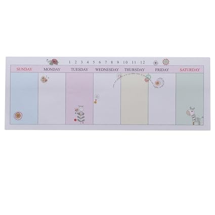 Sourban - Bloc de notas semanales para escritorio, páginas de ...