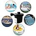 Electric Air Pump, Portable Air Mattress Pump with 3 Nozzles, Quick-Fill Inflator/Deflator Pumps for Inflatable Couch Bed Pool Float Rafts Boat Toys Swimming Rings, AC/110V