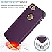 Tekcoo for iPhone 8 Case, Tekcoo iPhone 7 Cute Case, [Tbaron Series] Bumper Case Shock Absorbing Hard Hybrid Slim Thin Cute Cover [Scratch Proof] Plastic Shell + TPU Rubber Inner [Purple/Black]
