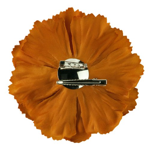 Multi Petal Flower with Pin and Clip - Mustard OSFM
