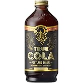 Portland Syrups True Cola Syrup for Drinks 12 oz, 12 servings | Made with Real Kola Nut &amp; Whole Spices, Mix w/ Sparkling Water, Lime, Rum, Bourbon or Brandy for Cola Drinks, 40% Less Sugar