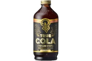 P PORTLAND SYRUPS Portland Syrups True Cola – Premium Small-Batch for Cocktails, Mocktails, and Homemade Sodas – Made with Real Kola Nut and Whole Spices – 40% Less Sugar – – 12 oz bottle with 12 Servings (Pack of 1)