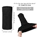Zhehao 32 Packs Chair Leg Socks Knitted Furniture Socks Leg Floor Protectors Furniture Table Feet Covers (Black)