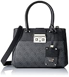 GUESS Martine (Logo) Small Satchel, Coal