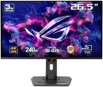 Asus 240hz Monitor 27 Inch ASUS ROG Strix XG27UCDMG Gaming Monitor