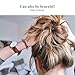 Plastic Spiral Hair Ties Scrunchies Hair Bands 18 Pack Gift for Women Girls Ponytail Holders for All Hair Type -6 colors