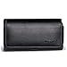 Hengwin Holster Belt Case Phone 8 Plus 7 Plus,Premium PU Leather Horizontal Carrying Case Smartphone Sleeve Cover Hold 2 Cellphones 5.5 inch/Belt Loop/Magnetic Snap Closure Samsung S8 Plus-Black