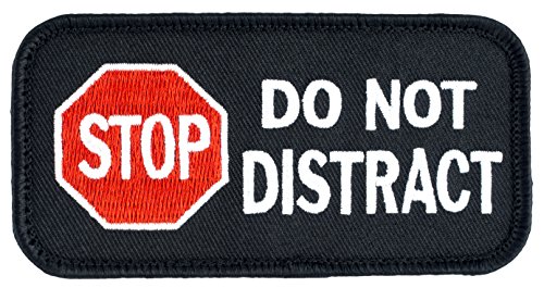 STOP DO NOT DISTRACT Sew-On Service Dog Embroidered Patch - 4