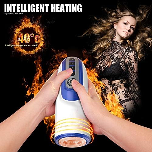 New Hot Male Viberate Masturator Toys for Men Masturber Fully Hands Free Play Automatic Masturation Cup Rechargeable with 7 Powerful Vibration Sucking with Moan and Heating Function