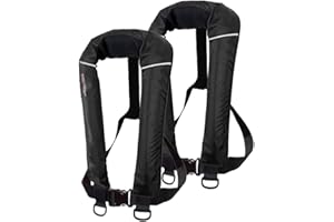 2pcs Floattop Adult Automatic Inflatable PFD Life Jacket Life Vest 150N Buoyancy with 33 gram co2 Cylinder