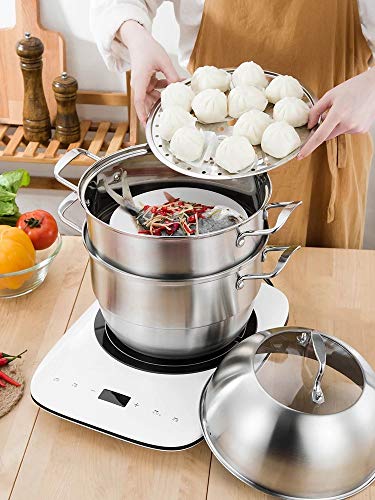 4 Beeiee+Stainless+Diameter+Steamer+Electric