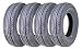Set of 4 New Premium FREE COUNTRY Trailer Tires ST 205/75R15 8PR/Load Range D w/Scuff Guard