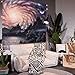 SENYYI Galaxy Tapestry Wall Hanging Mountain Tapestry Night Sky and Shining Stars Tapestry Outer Space Home Decor for Room (51.2 x 59.1 inches)