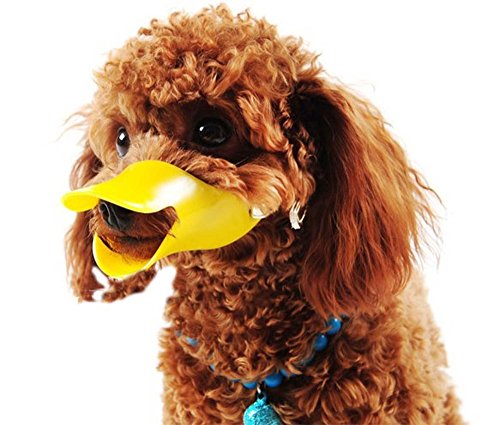 Pawliss Dog Mouth Cover Duck Mouth Shape Anti-bite Muzzle