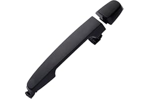 Lcyolada Rear Driver & Passenger Side Door Handle for 03-13 Toyota Corolla, RAV4/Highlander, Pontiac Vibe, 02-06 Camry, Without Keyhole, Black