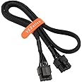 YEZriler CPU Cable for Corsair PSUs, CPU 8 Pin Male to CPU 8 Pin (4+4 Detachable) Male EPS-12V Motherboard Power Adapter Sleeved 25-inch (63cm)