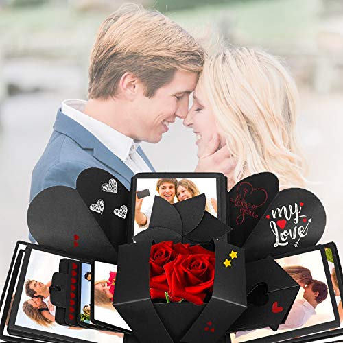 Überraschung Box,Kreative Explosion Box DIY Faltendes Fotoalbum,Geburtstag Jahrestag Valentine Hochzeit Geschenk, für Hochzeit, Muttertag, DIY Geschenk