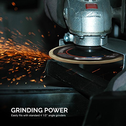 NEIKO 11108A Aluminum Oxide Angle Grinder Sanding Disc, 80 Grit, 4.5” x