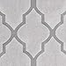 JINCHAN Moroccan Tile Print Curtains for Living Room Quatrefoil Flax Linen Blend Textured Geometry Lattice Grommet Window Treatment Set for Bedroom 50