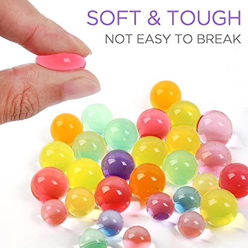 LotFancy Water Beads and Sensory Toys Kit (30000 Small /150 Medium/ 150 Large Water Pearls), Kids Non Toxic Gel Beads Gel Ball with 15 Balloons, 4 Tools for Fine Motor Skill Development, Mixed Color