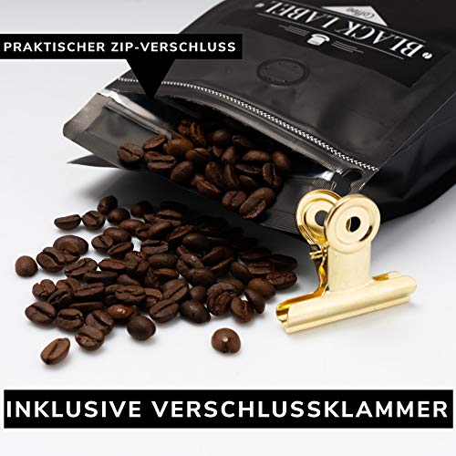 Black Label Coffee® Espresso Kaffeebohnen 1kg Java Robusta Kaffee 100% | Kaffeebohnen Vollautomat 1kg Espresso ganze… – Bild 3