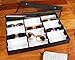 Juvale 18 Slot Sunglasses Organizer for Women and Men, Eyeglass Storage Case with Clear Lid for Multiple Pairs of Glasses (18.5 x 14.25 In)