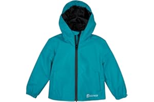 OAKI Rain Wind Shell Jacket for Kids/Toddlers, Waterproof, Breathable, Lightweight with Hood