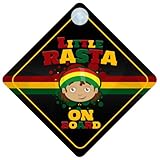 Little Rasta On Board Car Sign New Baby / Child Gift / Present / Baby Shower Surprise