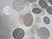 My Lifestyle 26Ft Set of 2 Circle Dots Paper Garland for Room Party Decorations Backdrop - (Silver,Glitter)